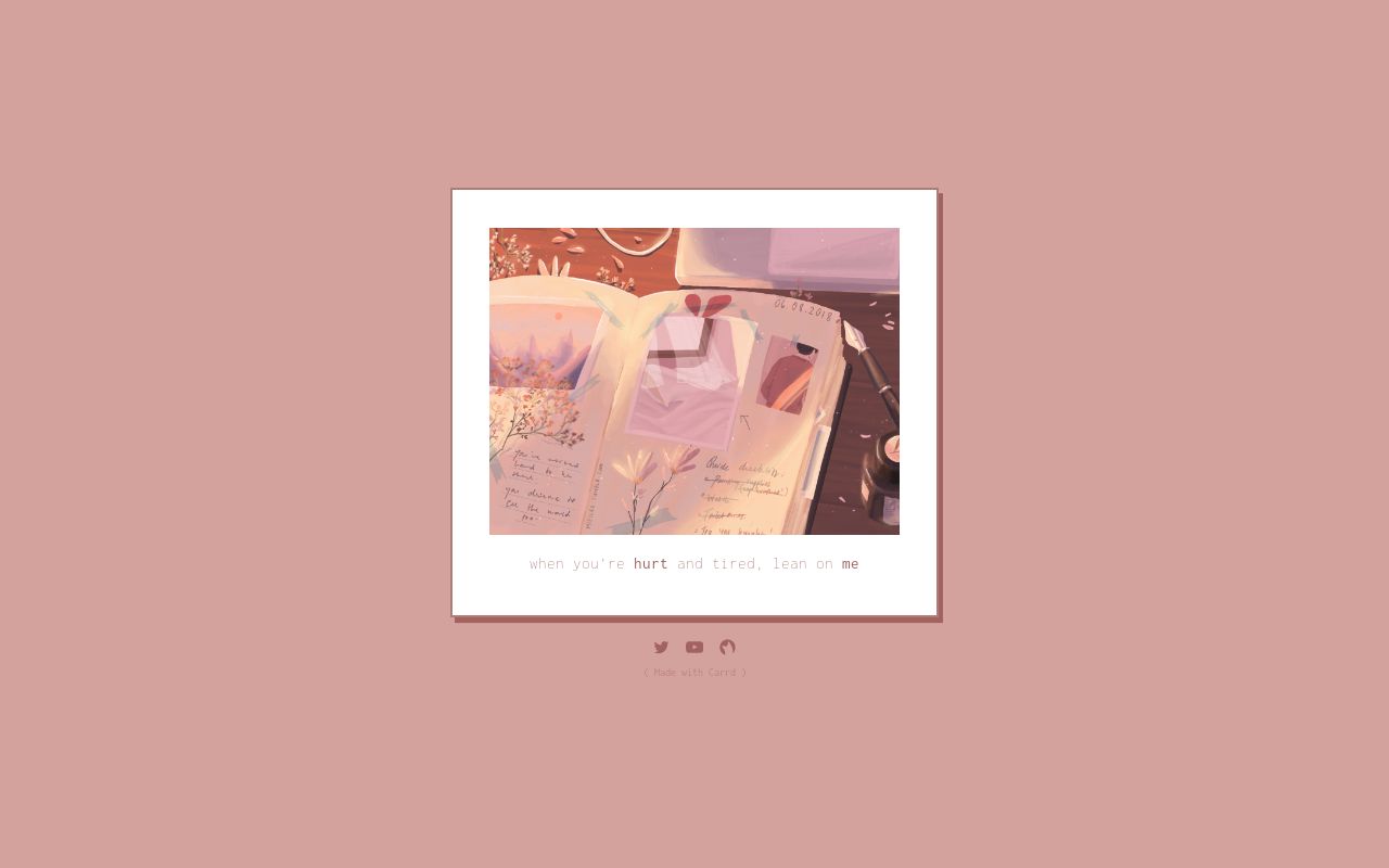 Carrd profile picture for @escapades